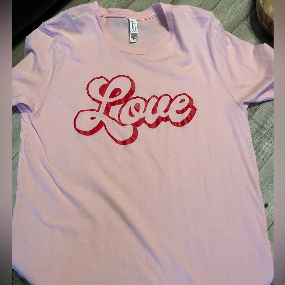 LOVE T-shirt perfect for Valentine’s Day!